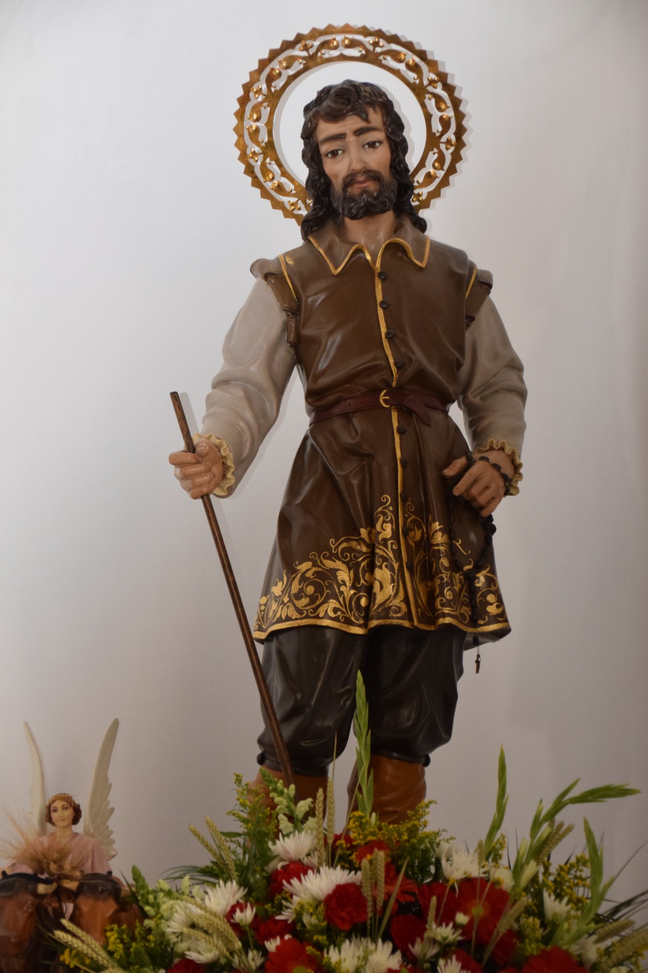 San Isidro Labrador, titular de la Hermandad de Alcaucín